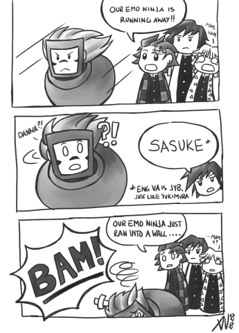 comic of Sasuke mistaking Giyu for Yukimura